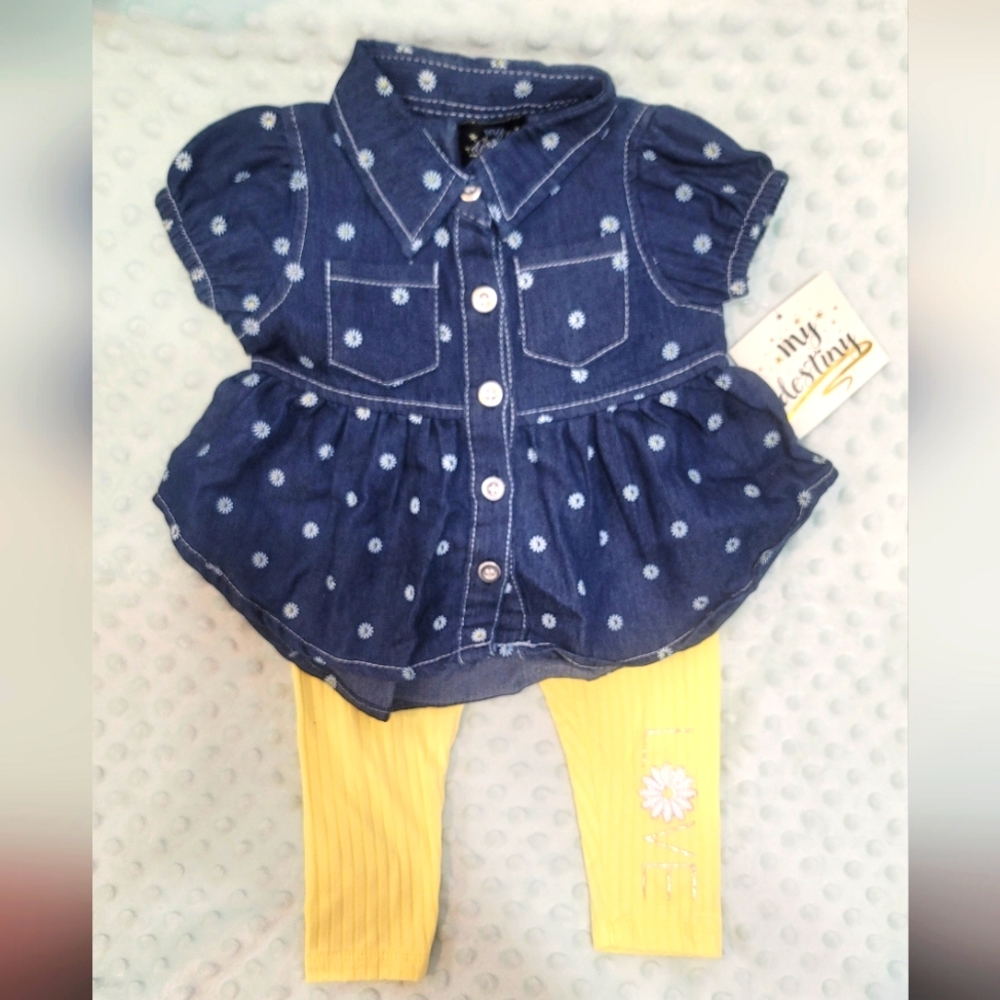 NWOT Baby Girl Spring Outfit size 12m